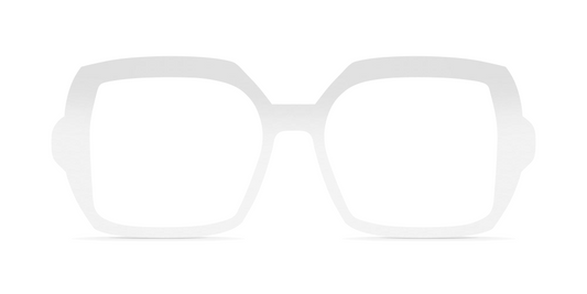 Nina Mûr Elisa eyeglasses in White High Gloss — handcrafted Madrid birch wood frame