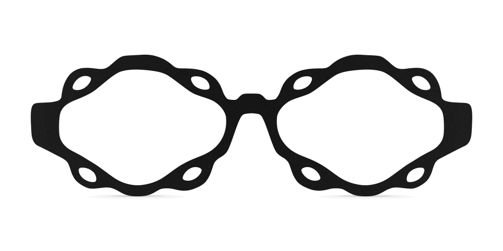 Nina Mûr Chiara II eyeglasses in Black — handcrafted Madrid birch wood frame