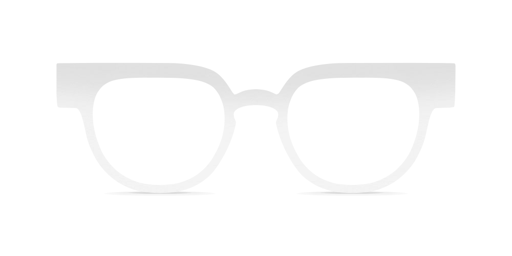 Nina Mûr Enzo eyeglasses in White High Gloss — handcrafted Madrid birch wood frame
