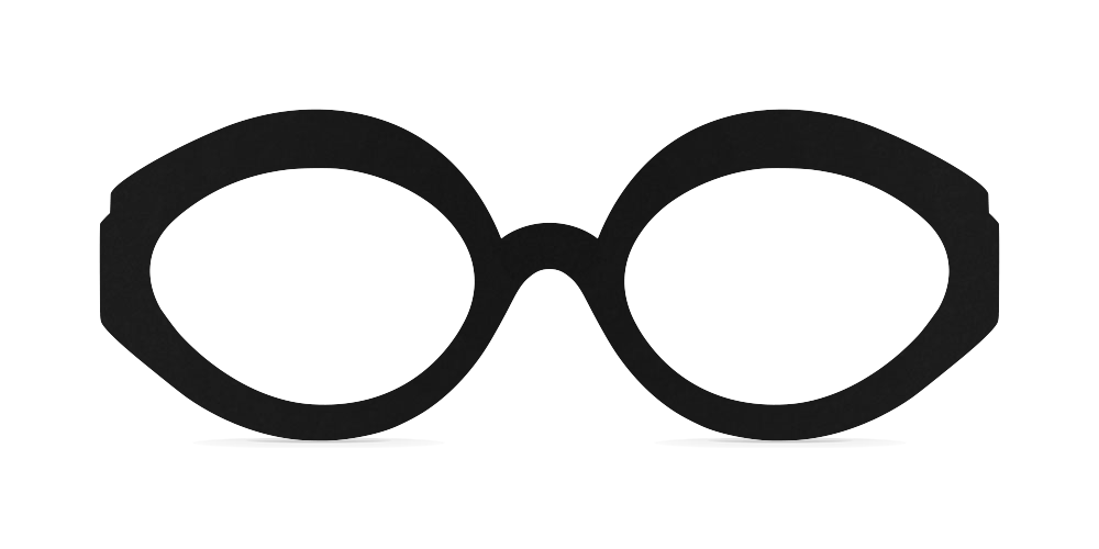 Nina Mûr Ansostyle eyeglasses in Black — handcrafted Madrid birch wood frame