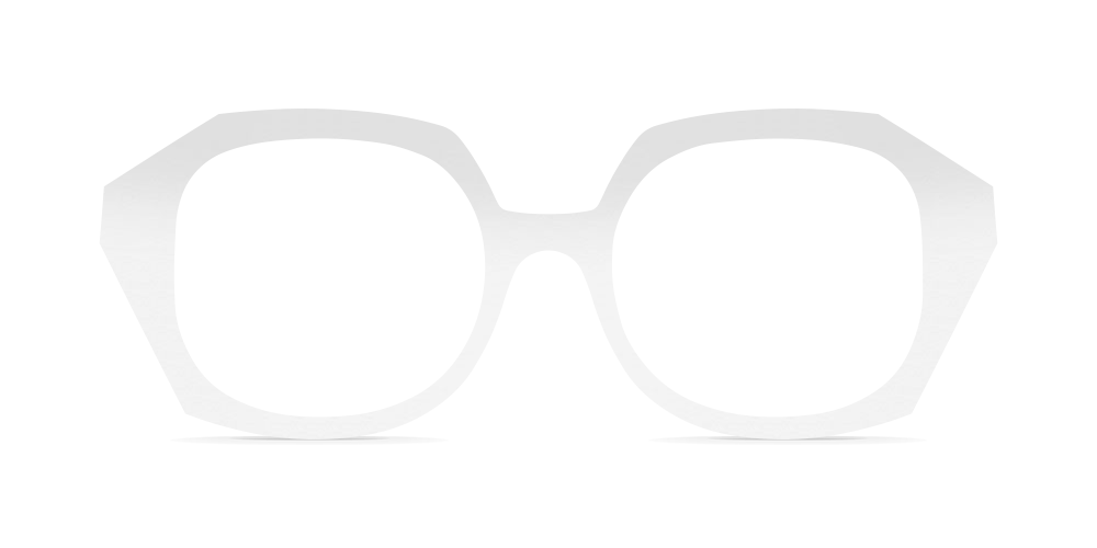Nina Mûr Frida eyeglasses in White High Gloss — handcrafted Madrid birch wood frame