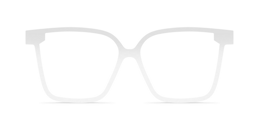 Nina Mûr Maribel RX eyeglasses in White High Gloss — handcrafted Madrid birch wood frame
