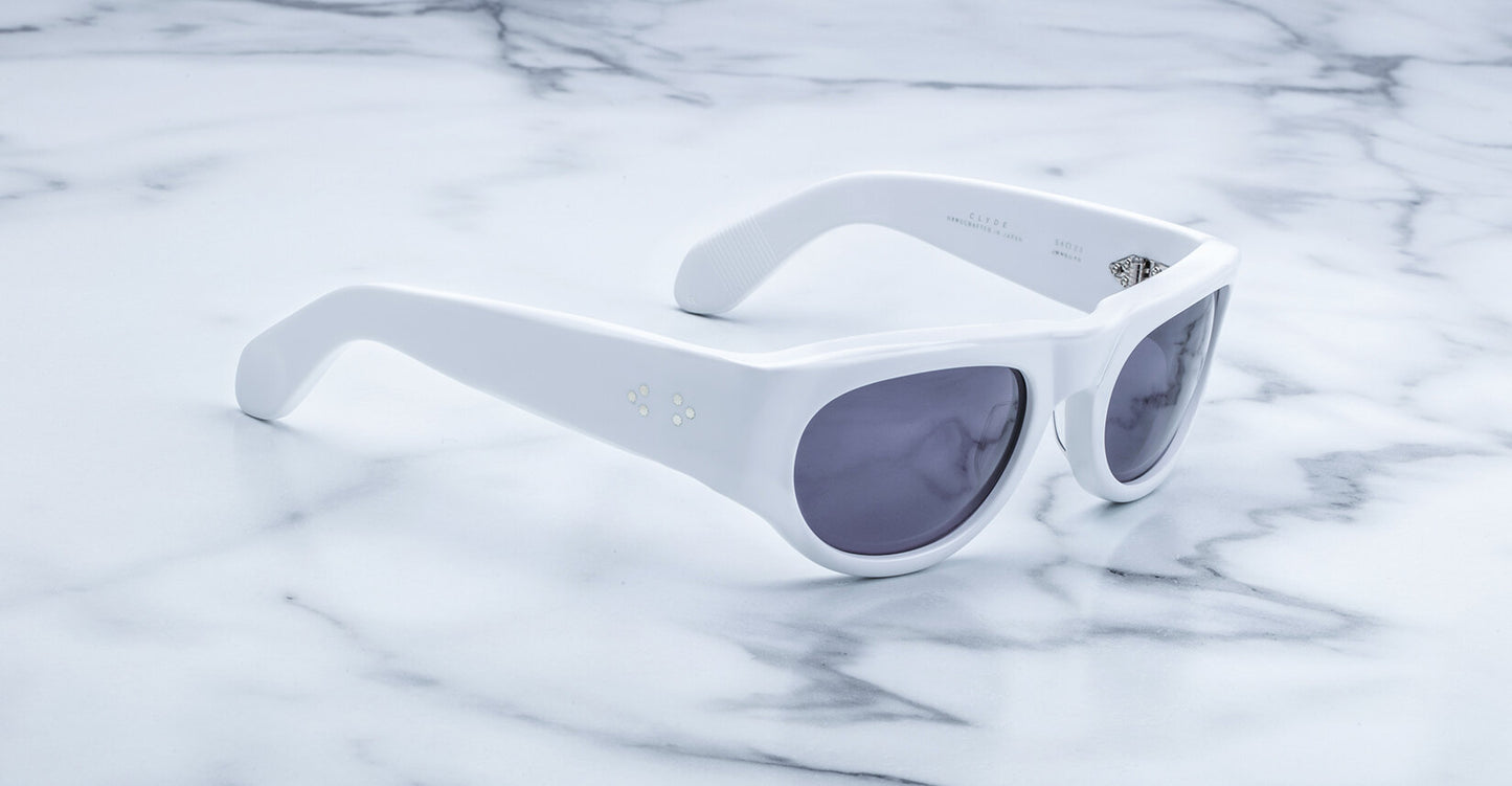 Jacques Marie Mage Clyde Sunglasses White JMMCL-4B Profile