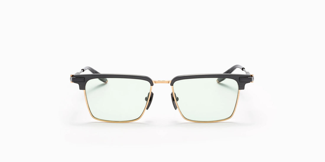 Genesis Akoni Eyeglasses Black 12k Gold Clubmaster