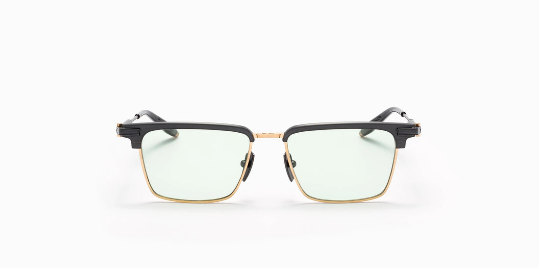 Genesis Akoni Eyeglasses Black 12k Gold Clubmaster