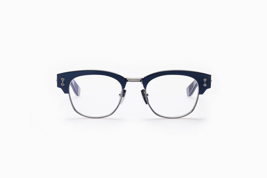 Akoni Newton Eyeglasses Blue Navy AKX-515C-50 Front