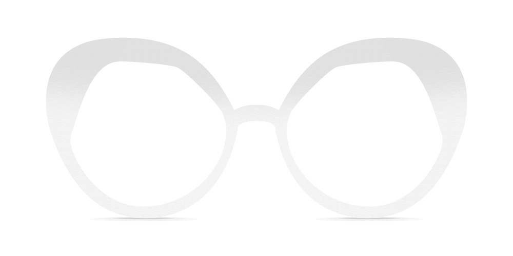 Nina Mûr Nuria eyeglasses in White High Gloss — handcrafted Madrid birch wood frame