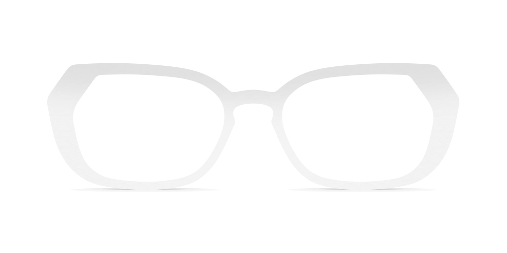 Nina Mûr Eva eyeglasses in White High Gloss — handcrafted Madrid birch wood frame