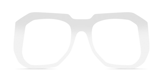Nina Mûr Brigitte eyeglasses in White High Gloss — handcrafted Madrid birch wood frame