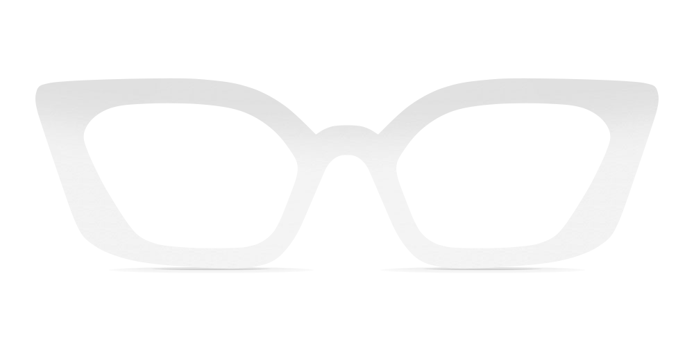Nina Mûr Victoria eyeglasses in White High Gloss — handcrafted Madrid birch wood frame