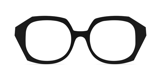 Nina Mûr Frida eyeglasses in Black — handcrafted Madrid birch wood frame