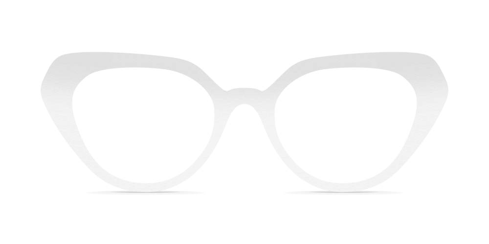 Nina Mûr Mariana eyeglasses in White High Gloss — handcrafted Madrid birch wood frame