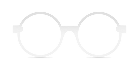 Nina Mûr Clotilde RX eyeglasses in White High Gloss — handcrafted Madrid birch wood frame