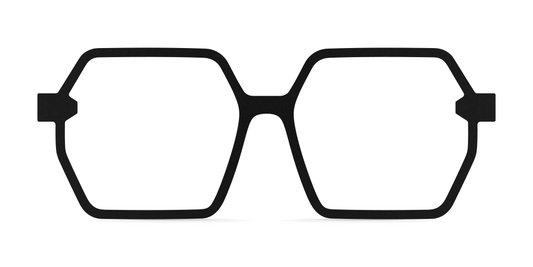 Nina Mûr Irene eyeglasses in Black — handcrafted Madrid birch wood frame