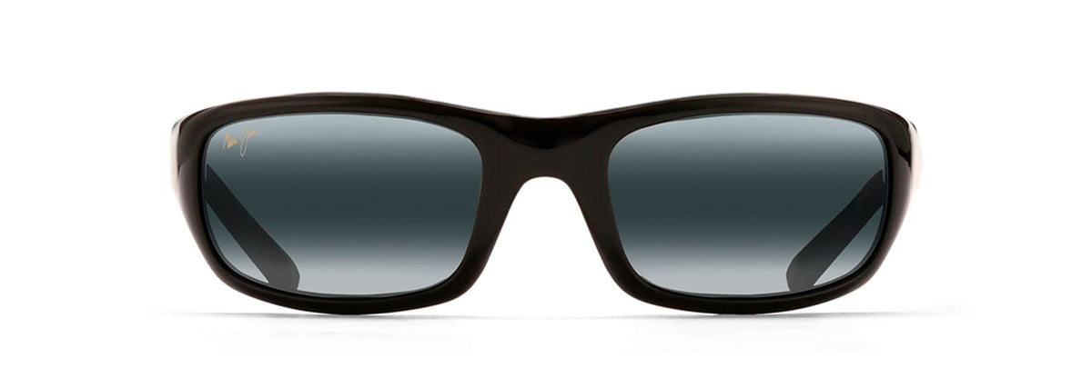 Maui Jim Stingray sunglasses in Gloss Black - Neutral Grey, front view