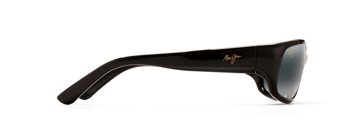Maui Jim Stingray sunglasses in Gloss Black - Neutral Grey, side view