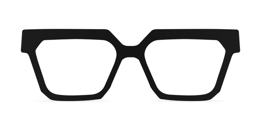 Nina Mûr Carmelo eyeglasses in Black — handcrafted Madrid birch wood frame