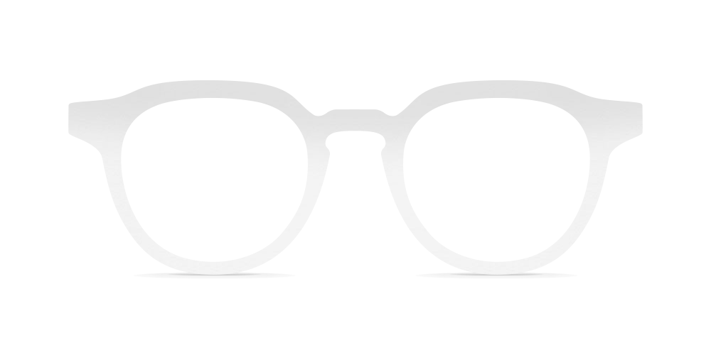 Nina Mûr Alvaro eyeglasses in White High Gloss — handcrafted Madrid birch wood frame