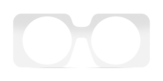 Nina Mûr Lyonel eyeglasses in White High Gloss — handcrafted Madrid birch wood frame