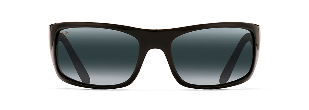 Maui Jim Peahi sunglasses in Gloss Black, front view
