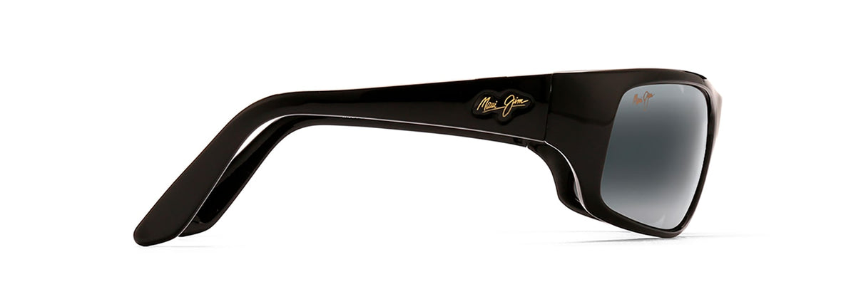 Maui Jim Peahi sunglasses in Gloss Black, side view