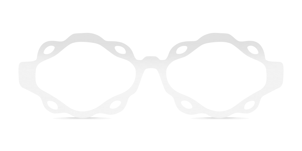 Nina Mûr Chiara II eyeglasses in White High Gloss — handcrafted Madrid birch wood frame