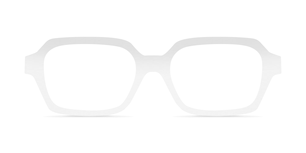 Nina Mûr Jason eyeglasses in White High Gloss — handcrafted Madrid birch wood frame