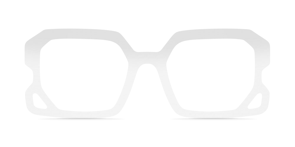 Nina Mûr Johnny5 eyeglasses in White High Gloss — handcrafted Madrid birch wood frame