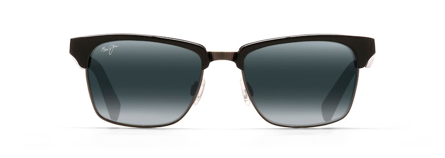 Gazal Eyecare Shop Maui Jim Sunglasses Kawika - Black Gloss with Antique Pewter