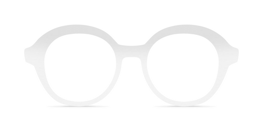 Nina Mûr Julia eyeglasses in White High Gloss — handcrafted Madrid birch wood frame