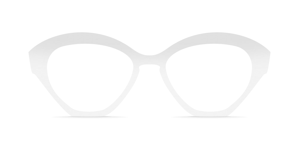 Nina Mûr Daisy eyeglasses in White High Gloss — handcrafted Madrid birch wood frame