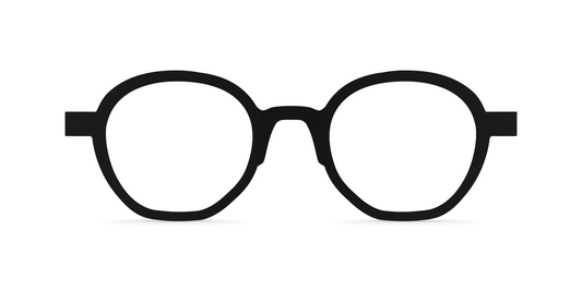 Nina Mûr Haruka eyeglasses in Black — handcrafted Madrid birch wood frame