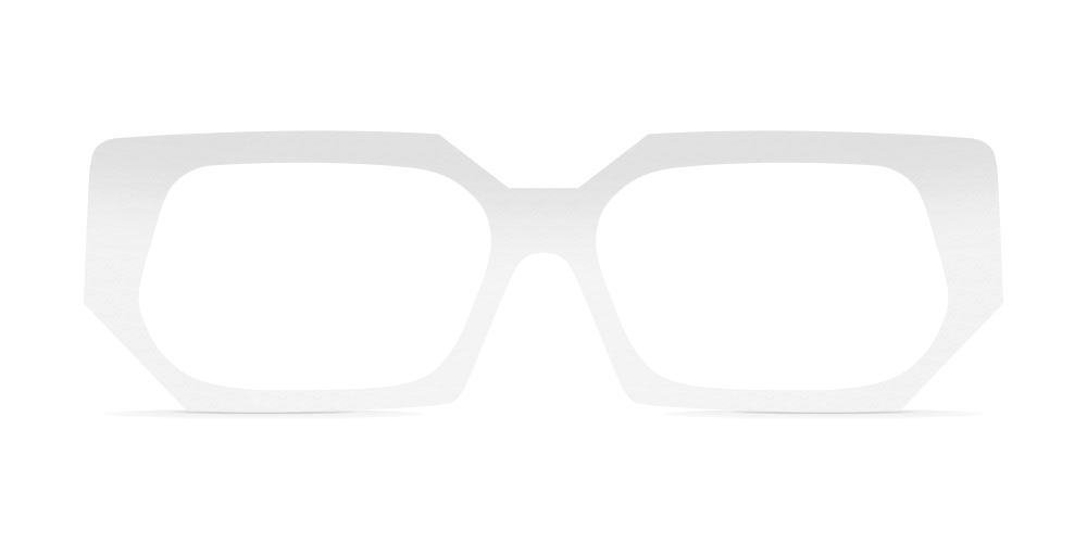Nina Mûr Tony eyeglasses in White High Gloss — handcrafted Madrid birch wood frame