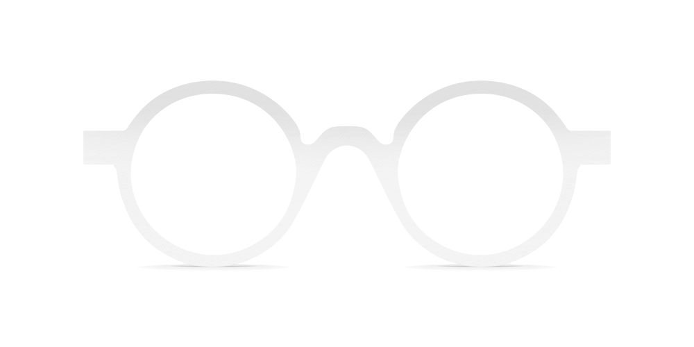 Nina Mûr Kazuma eyeglasses in White High Gloss — handcrafted Madrid birch wood frame