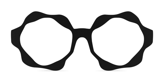 Nina Mûr Francesca eyeglasses in Black — handcrafted Madrid birch wood frame