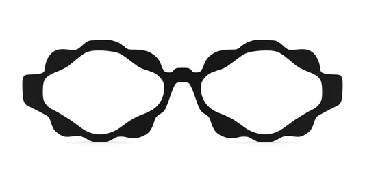Nina Mûr Chiara eyeglasses in Black — handcrafted Madrid birch wood frame