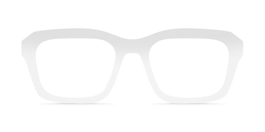 Nina Mûr Diego eyeglasses in White High Gloss — handcrafted Madrid birch wood frame