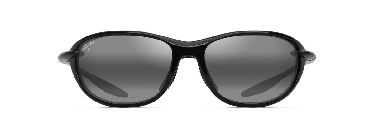 Maui Jim Hookipa Ultra R sunglasses in Shiny Black, front view