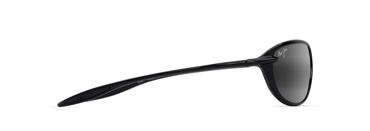 Maui Jim Hookipa Ultra R sunglasses in Shiny Black, side view