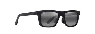 Maui Jim Moaka sunglasses in Matte Black, angled view
