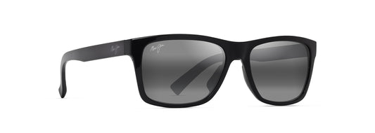 Maui Jim Kowelo sunglasses in Shiny Black, angled view