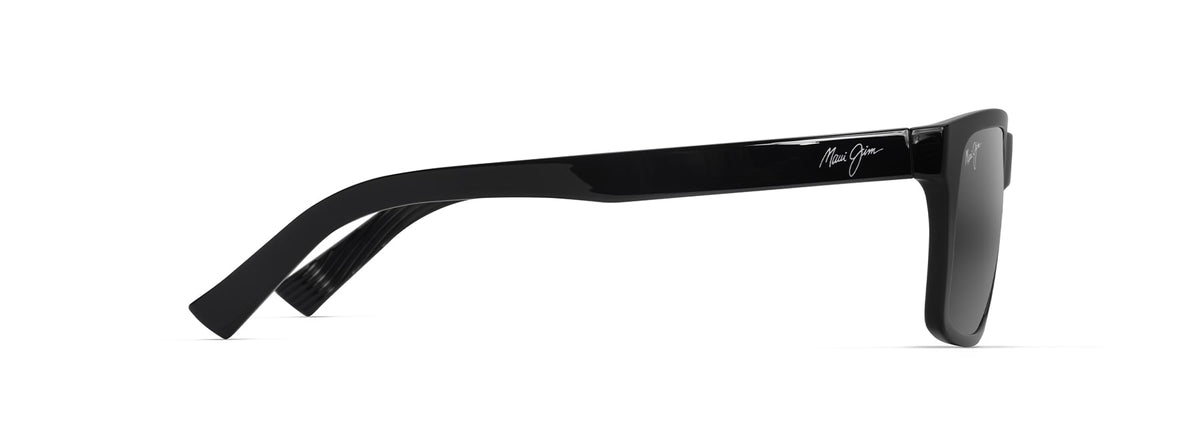 Maui Jim Kowelo sunglasses in Shiny Black, side view