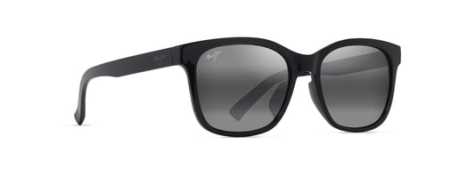 Maui Jim Owelo sunglasses in Shiny Black, angled view