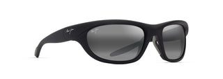 Maui Jim Haulani sunglasses in Matte Black, angled view