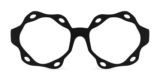 Nina Mûr Francesca II eyeglasses in Black — handcrafted Madrid birch wood frame