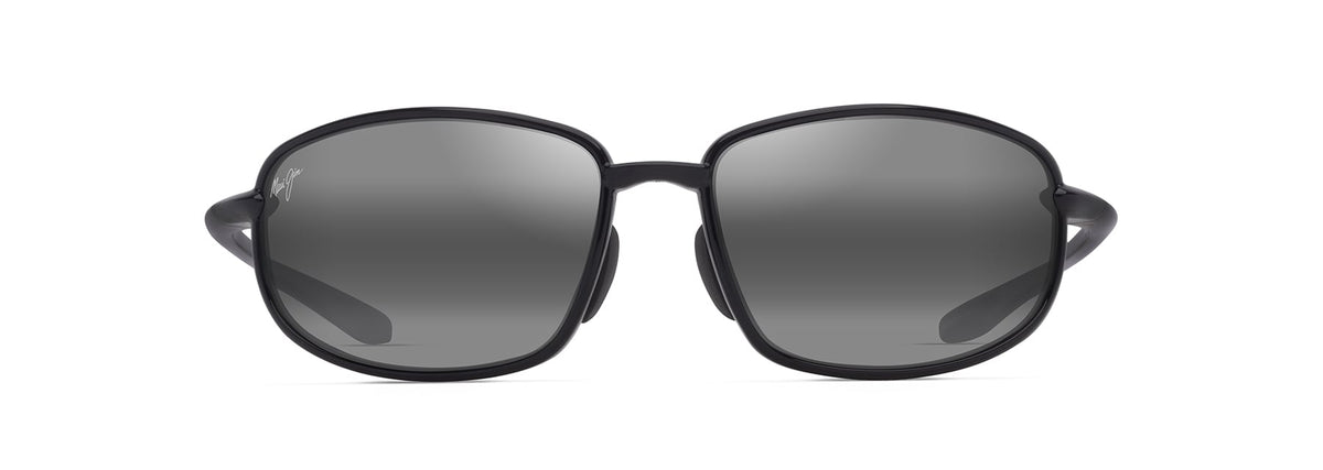 Maui Jim Ho'okipa R Lite sunglasses in Shiny Black, front view