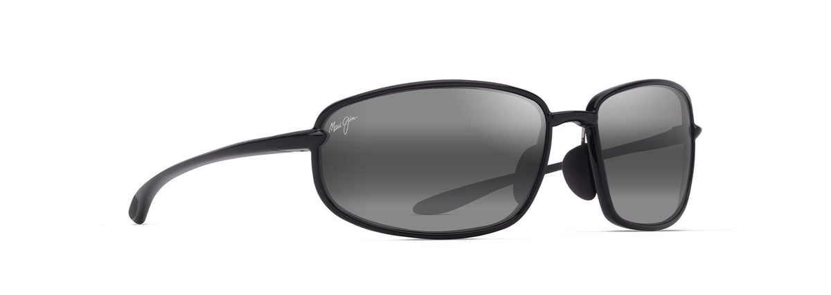 Maui Jim Ho'okipa R Lite sunglasses in Shiny Black, angled view