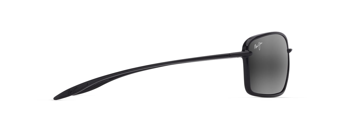 Maui Jim Malu sunglasses in Shiny Black, side view