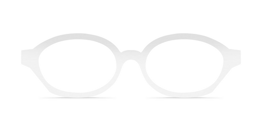Nina Mûr Marie eyeglasses in White High Gloss — handcrafted Madrid birch wood frame