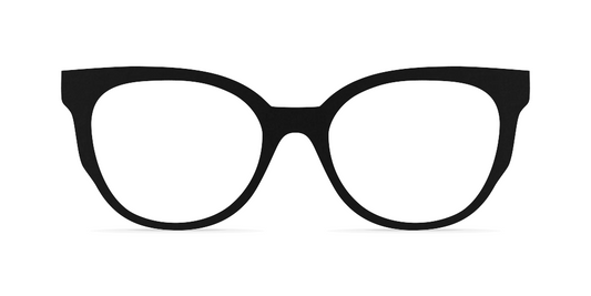 Nina Mûr Rosabel eyeglasses in Black — handcrafted Madrid birch wood frame
